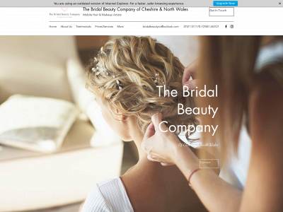 thebridalbeautycompany.co.uk snapshot