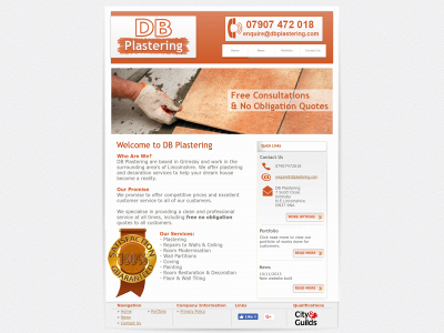 dbplastering.com snapshot