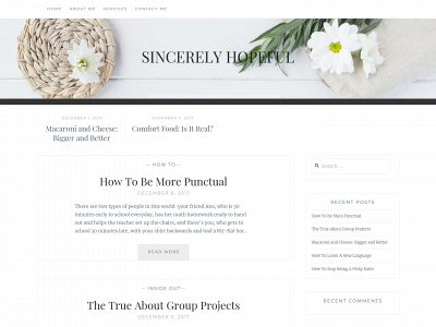 sincerelyhopeful.com snapshot