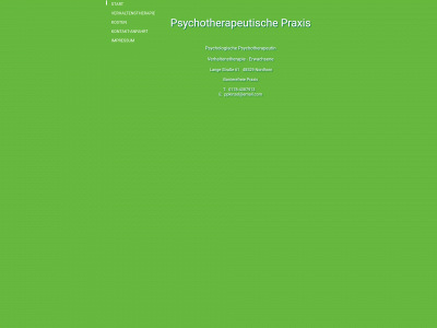 psychotherapiekinzel.de snapshot
