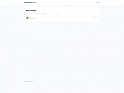 masterywin.com snapshot