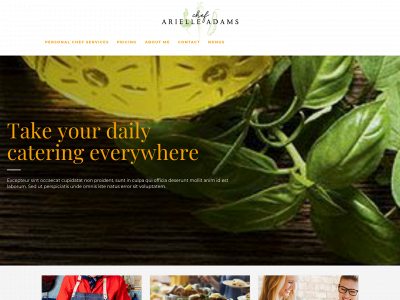 chefarielleadams.com snapshot