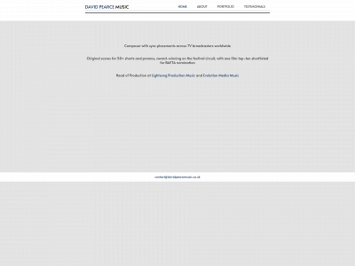 davidpearcemusic.co.uk snapshot