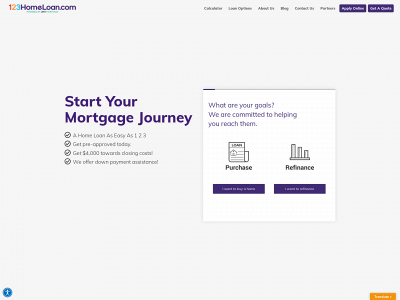 123homeloan.com snapshot
