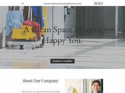 www.tahiracleaningservice.com snapshot