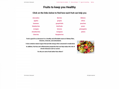 foodstofeelgood.com snapshot