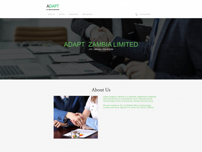 adaptzambia.com snapshot