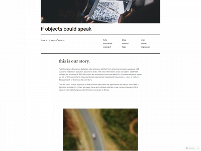 ifobjectscouldspeak.com snapshot