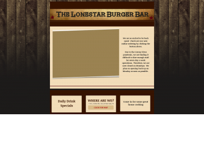 thelonestarburgerbar.com snapshot