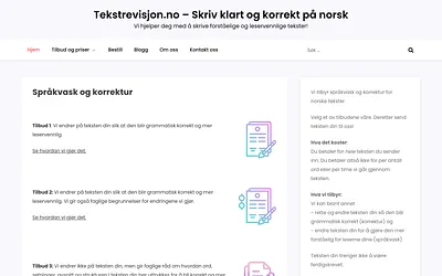 tekstrevisjon.no snapshot