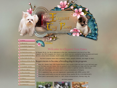 eleganttinypaws.com snapshot