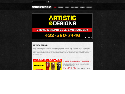 www.artisticdesigns.com snapshot