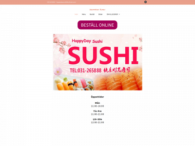 happydaysushi.se snapshot