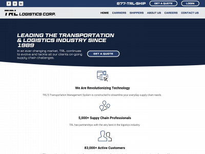 trllogisticscorp.com snapshot
