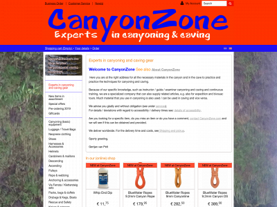 canyonzone.com snapshot
