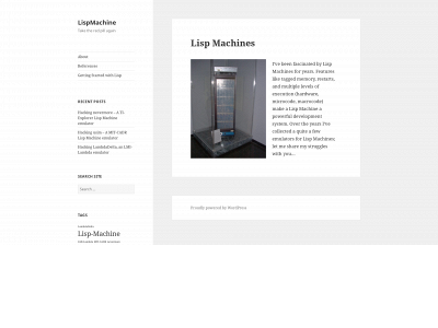 lisp-machine.org snapshot