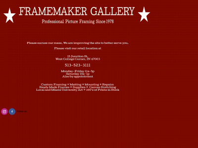 framemaker-gallery.com snapshot