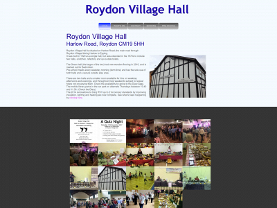 roydonvillagehall.co.uk snapshot