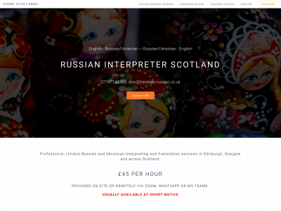 translate-russian.co.uk snapshot