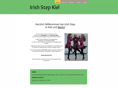 irish-step-kiel.de snapshot