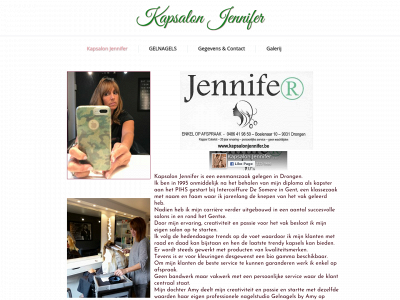 kapsalonjennifer.be snapshot