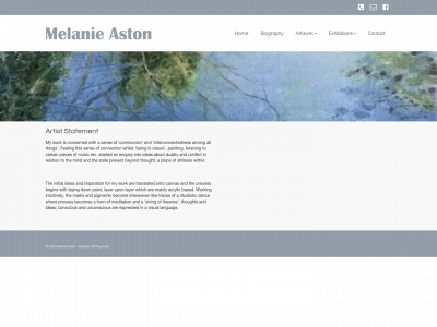 melanieaston.com snapshot