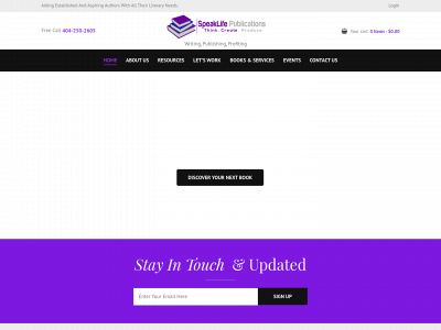 speaklifepublications.com snapshot