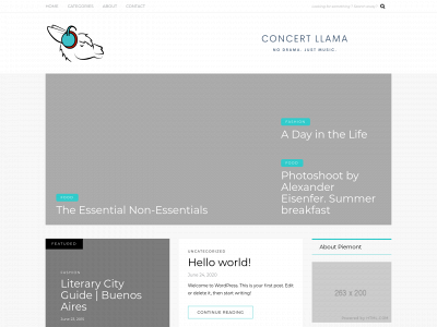 concertllama.com snapshot