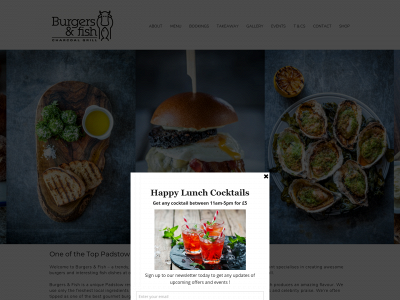 burgersandfish.com snapshot