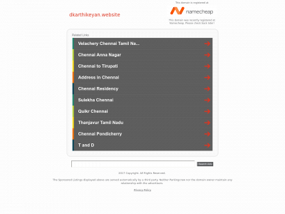 dkarthikeyan.website snapshot