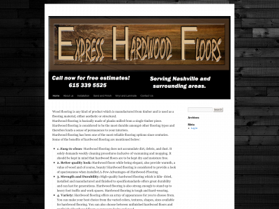 expresshardwoodnashville.com snapshot