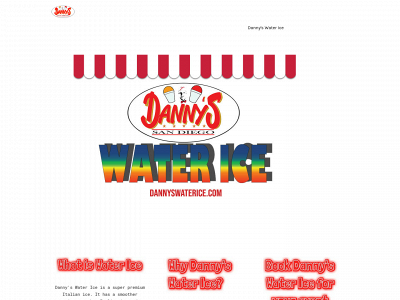 www.dannyswaterice.com snapshot