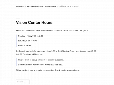 lindonwalmarvisioncenter.com snapshot