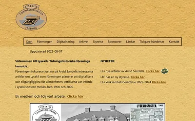 tidningshistoriska.se snapshot