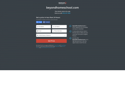 beyondhomeschool.com snapshot