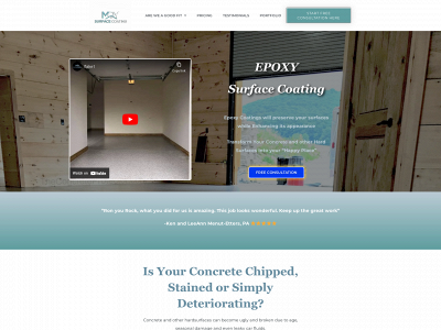 moysurfacecoating.com snapshot