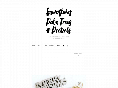 snowflakespalmtreesandpretzels.com snapshot