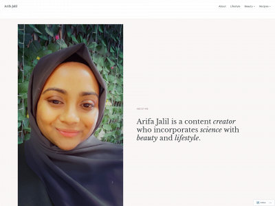 arifajalil.co.uk snapshot