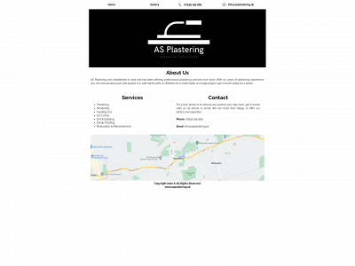 asplastering.uk snapshot