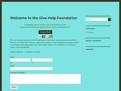 givehelp.org snapshot