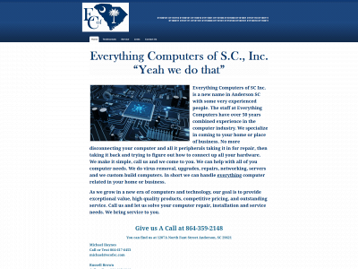 everythingcomputersofsc.com snapshot