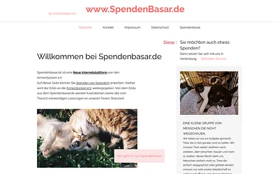 spendenbasar.de snapshot