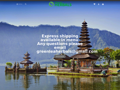 greenleaherbals.com snapshot