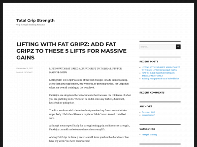 totalgripstrength.com snapshot