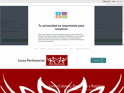 loreyperfumerias.es snapshot