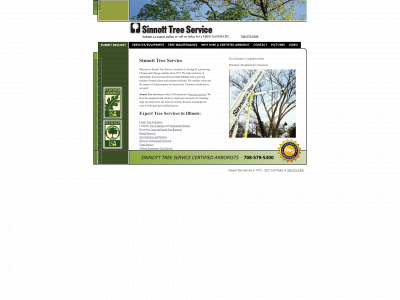 sinnotttreeservice.com snapshot
