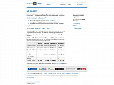 adkox.com snapshot