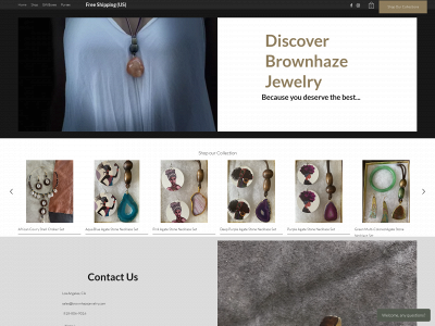 www.brownhazejewelry.com snapshot