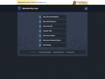 wondersity.com snapshot