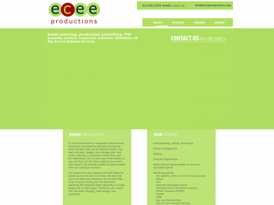 eceeproductions.com snapshot